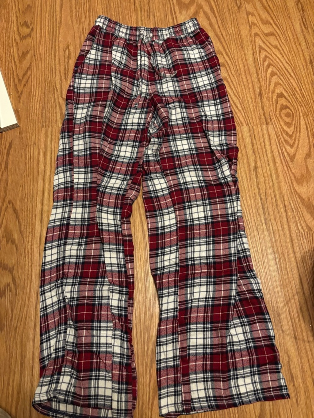 Garage Red, White & Navy Plaid Lounge Pants